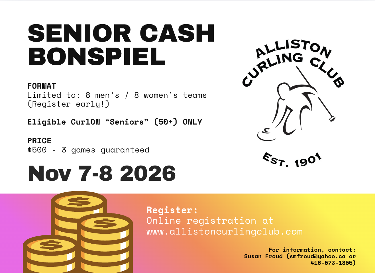 ACC SENIOR CASHSPIEL Nov 7-8, 2026